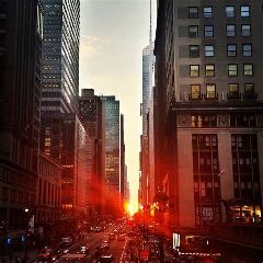 New York at sunset